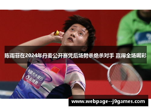 陈雨菲在2024年丹麦公开赛凭后场劈杀绝杀对手 赢得全场喝彩